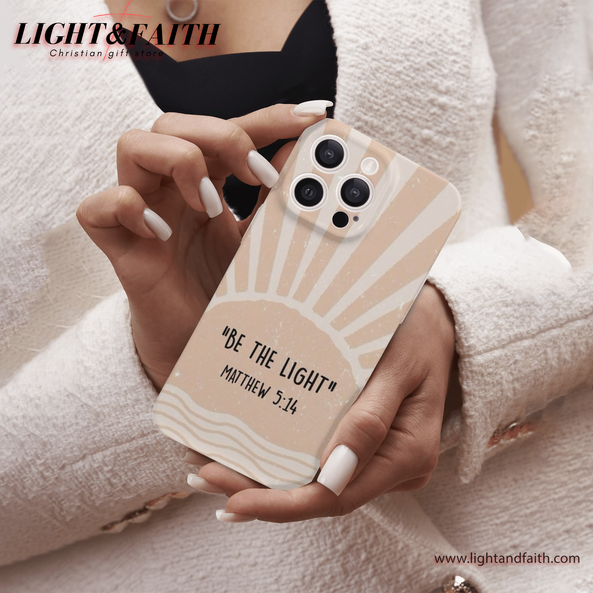 Be the Light - Matthew 5:14 Case, Christian Phone Case, Bible Verse Phone Case, Religious Gift, PCLAF30